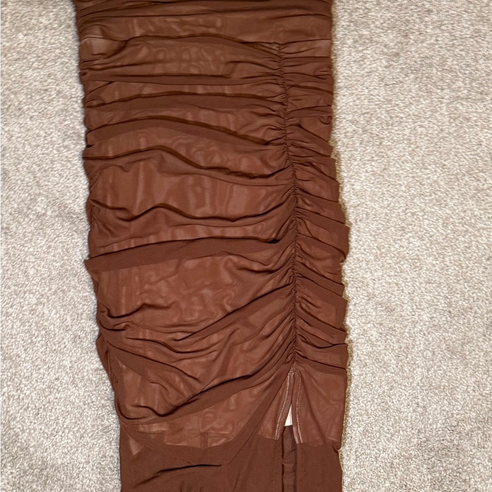 Brown White Fox Boutique Bodycon